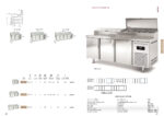 Mesa Refrigerada para Ingredientes 13 Cubetas GN 1/4 - 4 Puertas Opacas 4 Estantes 761 Litros Serie ARGENTUM 2545x800x850h mm MIE-80-250 Docriluc - Imagen 2