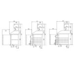 Mesa Refrigerada para Pizza 10 Cubetas GN 1/4 - 4 Puertas Opacas 4 Estantes 543 Litros Serie CRUSTUM 2245x700x850h mm MPI-70-225-R Docriluc - Imagen 3