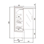 Mural Refrigerado 4 Puertas 12 Estantes Evaporador Ventilado Serie CEDAR 3185X654x2000h mm DG0 31 H1 Docriluc - Imagen 3