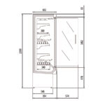 Mural Refrigerado 4 Puertas 16 Estantes Evaporador Ventilado Serie CEDAR 3185x654x2000h mm DG0 31 M1-M2 Docriluc - Imagen 3