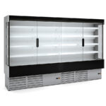 Mural Refrigerado 4 Puertas 12 Estantes Evaporador Ventilado Serie CEDAR 3185X654x2000h mm DG0 31 H1 Docriluc