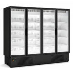 Mural Refrigerado 4 Puertas 8 Estantes Evaporador Ventilado Serie INGENIOUS EFI-R 2567x800x2160h mm EFI 4R Docriluc