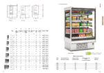 Mural Refrigerado Inoxidable para Carnes y Lácteos 4 Puertas 8 Estantes Evaporador Ventilado Serie CEDAR 2560x897x2000h mm DG3 25 I M1-M2 Docriluc - Imagen 2