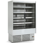 Mural Refrigerado Inoxidable para Carnes y Lácteos 2 Puertas 4 Estantes Evaporador Ventilado Serie CEDAR 1310x797x2000h mm DG1 12 I M1-M2 Docriluc