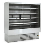 Mural Refrigerado Inoxidable para Carnes y Lácteos 3 Puertas 8 Estantes Evaporador Ventilado Serie CEDAR 1935x897x2000h mm DG3 18 I M1-M2 Docriluc