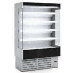 Mural Refrigerado Inoxidable para Lácteos sin Puertas 8 Estantes Evaporador Ventilado Serie CEDAR 1623x654x2000h mm DS0 15 I M2 Docriluc