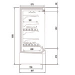 Mesa Refrigerada de Acero Inoxidable 2 Puertas Opacas 245 Litros Serie RADIANT 2545x600x850h mm MBR-150 Docriluc - Imagen 3