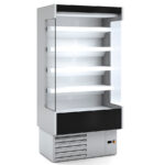 Mural Refrigerado Inoxidable para Lácteos sin Puertas 4 Estantes Evaporador Ventilado Serie CEDAR 998x654x2000h mm DS0 09 I M2 Docriluc