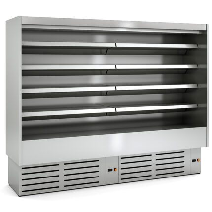 Mesa Refrigerada de Acero Inoxidable 2 Puertas Opacas 245 Litros Serie RADIANT 2545x600x850h mm MBR-150 Docriluc