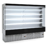 Mural Refrigerado para Lácteos sin Puertas 8 Estantes Evaporador Ventilado Serie CEDAR 2560x897x2000h mm DS3 25 M2 Docriluc