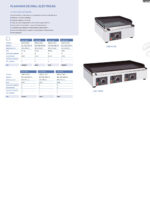 Plancha Eléctrica Sobremesa Placa Lisa Acero Inoxidable 800x460x285h mm CSB-PE810 CISABA - Imagen 2