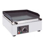 Plancha Eléctrica Sobremesa Placa Lisa Acero Inoxidable 400x460x250h mm CSB-PE406 CISABA