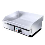 Plancha Eléctrica Sobremesa Placa Lisa Acero Inoxidable 550x430x240h mm HEG-818 HS