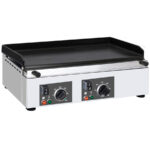 Plancha Eléctrica Sobremesa Placa Lisa Acero Inoxidable 600x460x250h mm CSB-PE606 CISABA