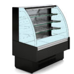 Semi Mural Refrigerado Cristal Curvo 3 Estantes Evaporador Ventilado Serie INSIGNIA VVAM 600x730x1379h mm VVAM-6-6 C Docriluc