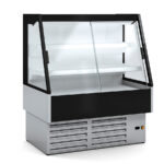 Semi Mural Refrigerado Cristal Recto 4 Estantes 3 Puertas Correderas Evaporador Ventilado Serie MAPLE SVG1 - 1935x797x1508h mm SVG1 18 M1 Docriluc