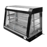 Vitrina Expositora Caliente Calor Seco Cristal Recto Sobremostrador 660x480x610h mm HW-60-1 HS