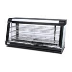 Vitrina Expositora Caliente Calor Seco Cristal Recto Sobremostrador 900x480x610h mm HW-60-2 HS