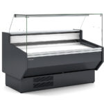 Vitrina Expositora Refrigerada para Carnicería y Charcutería con Reserva Cristal Recto Evaporador Ventilado Serie NERIA VED-10-RR-TF 1505x1080x1235h mm VED-10-15-RR-TF Docriluc