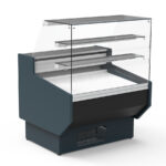 Vitrina Expositora Refrigerada para Carnicería y Charcutería con Reserva Cristal Recto Evaporador Estático Serie NERIA VEPD-9-RR 1025x940x1305h mm VEPD-9-10-RR Docriluc