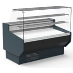 Vitrina Expositora Refrigerada para Carnicería y Charcutería con Reserva Cristal Recto Evaporador Estático Serie NERIA VEPD-9-RR 1505x940x1305h mm VEPD-9-15-RR Docriluc