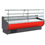 Vitrina Expositora Refrigerada para Carnicería y Charcutería con Reserva Cristal Recto Evaporador Estático Serie NERIA VEPD-9-RR 2945x940x1305h mm VEPD-9-30-RR Docriluc