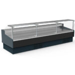 Vitrina Expositora Refrigerada para Carnicería y Charcutería con Reserva Cristal Recto Evaporador Ventilado Serie OLIRA VE-12-RR-TF 3810X1215x1245h mm VE-12-37-RR-TF Docriluc