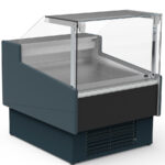 Vitrina Expositora Refrigerada para Carnicería y Charcutería con Reserva Cristal Recto Evaporador Ventilado Serie OLIRA VE-12-RR-TF 997X1215x1245h mm VE-12-10-RR-TF Docriluc