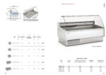Vitrina Expositora Refrigerada para Pescadería sin Reserva Cristal Curvo Evaporador Estático Serie CALYPSSO VES-10-C-P 1265x1070x1235h mm VES-10-13-P-EF Docriluc - Imagen 2