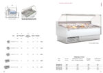 Vitrina Expositora Refrigerada para Pescadería sin Reserva Cristal Recto Evaporador Estático Serie CALYPSSO VES-10-RR-P 1265x1070x1235h mm VES-10-13-RR-P-EF Docriluc - Imagen 2