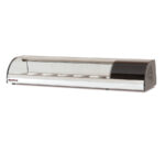 Vitrina de Tapas Refrigerada 8 Cubetas GN 1/3-40 Cristal Curvo Serie VORTEX 1755x410x255h mm BSM-8 Docriluc