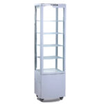 Armario Expositor Refrigerado Blanco para Pastelería 215 Litros 1 Puerta de Cristal 4 Estantes 515x486x1602h mm FL215LB GASFRIT