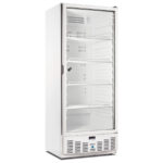 Armario Expositor Refrigerado Blanco 1 Puerta de Cristal 4 Estantes 455 Litros 750x785x1900h mm CSB MM5 PV B CISABA
