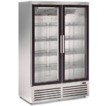 Armario Expositor Refrigerado Negro 2 Puertas de Cristal 8 Estantes 686 Litros 1270x735x2000h mm CSB-ARM120 PV N CISABA