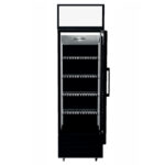 Armario Expositor Refrigerado Negro 1 Puerta de Cristal 300 Litros 4 Estantes 590x560x1750h mm 9004 GASFRIT