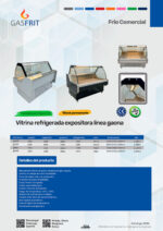 Vitrina Expositora Refrigerada para Charcutería y Carnicería Cristal Curvo 600 Litros 2000x1050x1200h mm GTB06 GASFRIT - Imagen 2