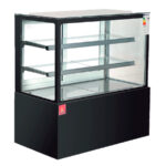 Vitrina Expositora Refrigerada para Pastelería 345 Litros Cristal Recto 2 Estantes 1200x660x1200h mm GFH104 GASFRIT