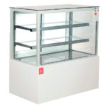 Vitrina Expositora Refrigerada para Pastelería 420 Litros Cristal Recto 2 Estantes 1500x660x1200h mm GFH101 GASFRIT
