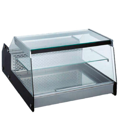 Vitrina Expositora Refrigerada Sobremesa para Tapas Carne y Pescado 140 Litros Cristal Recto 1 Estante 1070x874x417h mm GFF403 GASFRIT