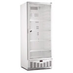 Armario Expositor de Congelación Blanco 1 Puerta de Cristal 6 Estantes 442 Litros 750x785x1900h mm CSB MM5 N PV B CISABA