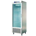 Armario Expositor de Refrigeración Acero Inoxidable 1 Puerta de Cristal 3 Estantes 600 Litros Gama SNACK 693x728x2067h mm ARS-601-PC EUTRON