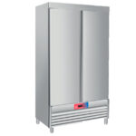 Armario Refrigerado Acero Inoxidable 2 Puertas Opacas 1000 Litros 4 Estantes 1220x700x2050h mm E900 GASFRIT