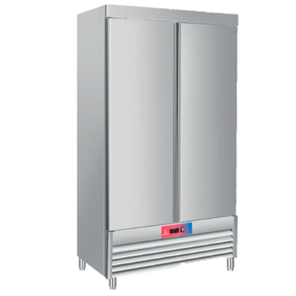 Armario Refrigerado Acero Inoxidable 2 Puertas Opacas 1000 Litros 4 Estantes 1220x700x2050h mm E900 GASFRIT