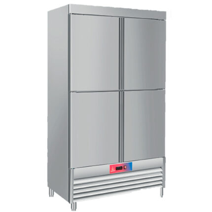 Armario Refrigerado Acero Inoxidable 4 Puertas Opacas 1000 Litros 4 Estantes 1220x700x2050h mm E901 GASFRIT