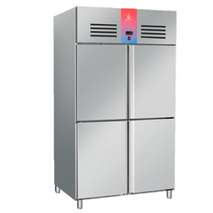 Armario Refrigerado Acero Inoxidable 4 Puertas Opacas 1200 Litros 8 Estantes 1240x760x2010h mm GFH106 GASFRIT