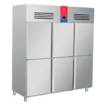 Armario Refrigerado Acero Inoxidable 6 Puertas Opacas 1800 Litros 12 Estantes 1856x760x2010h mm GFH108 GASFRIT