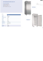 Armario Refrigerado Blanco 1 Puerta Opaca 4 Estantes 600 Litros 750x750x1995h mm CSB ATG600 B CISABA - Imagen 2