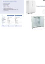 Armario Refrigerado Blanco 2 Puertas Opacas 331 Litros 1220x650x1820h mm CSB-350 DOBLE B CISABA - Imagen 2