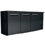 Armario Refrigerado Negro 3 Puertas Opacas 6 Estantes 413 Litros Gama 600 - 1989x512x850h mm EF5-222MU EUTRON
