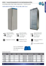 Armario Expositor de Refrigeración Acero Inoxidable 1 Puerta de Cristal 4 Estantes 600 Litros Gama FR 775x750x1850h mm FR-600GE EUTRON - Imagen 2